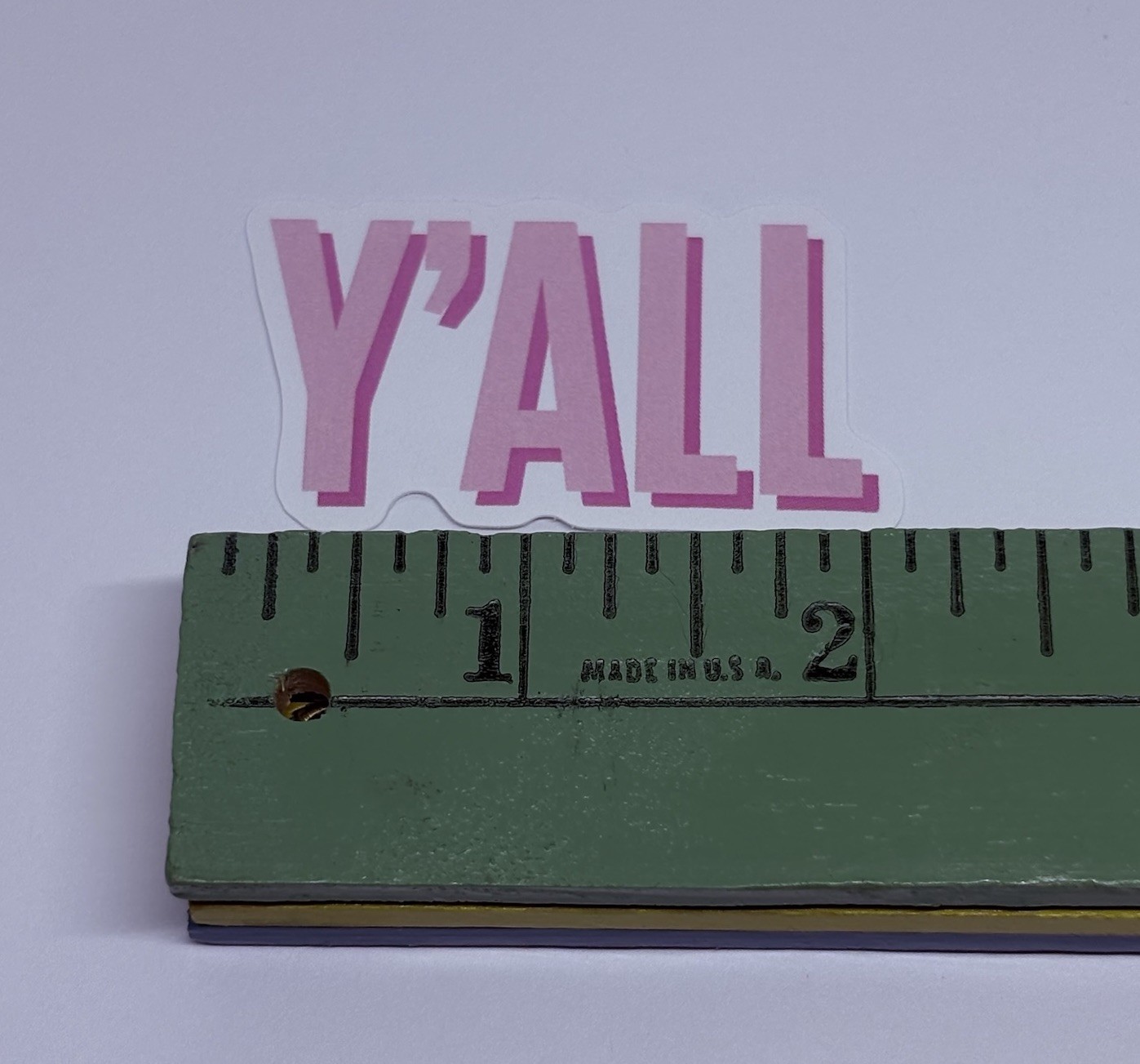 Y’ALL” Sticker Quote Humor Funny Art Decal Vinyl USA Souvenirs Journal Tc9