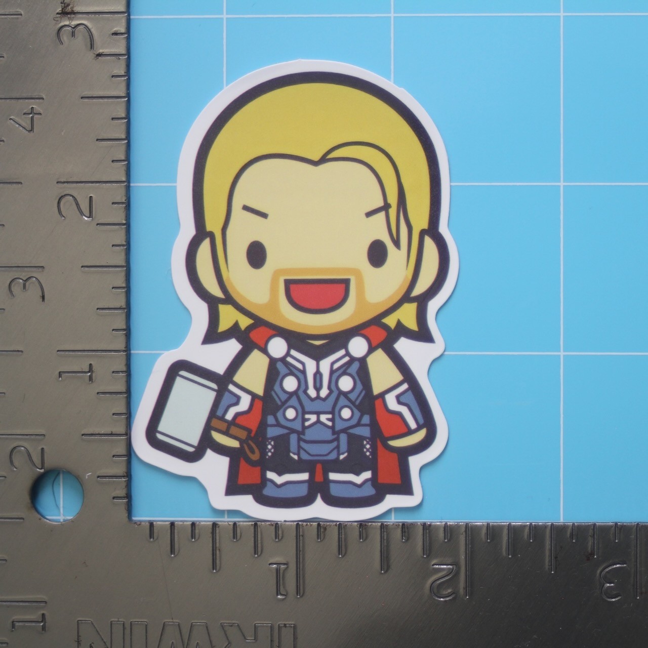 Marvel Universe Sticker (THOR) MCU Superheroes, Gloss PVC Decal