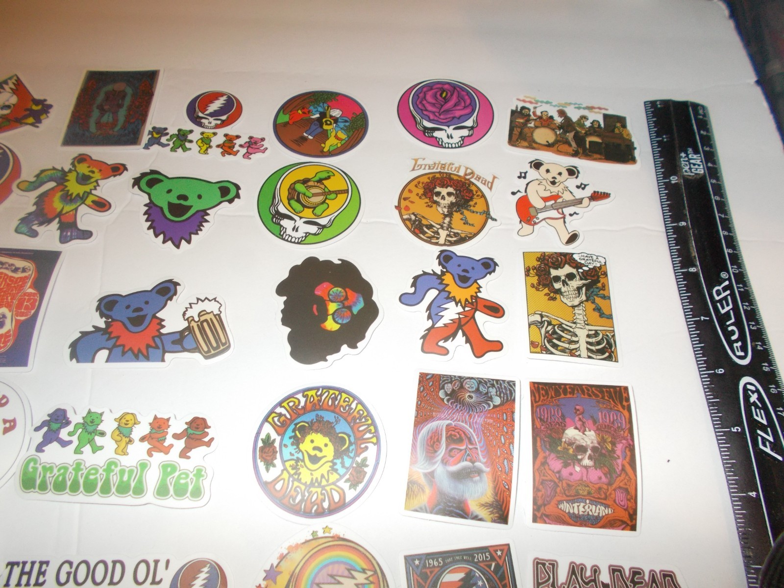 100 Different Grateful Dead Stickers, 60th Anniversary of the Grateful Dead 2025