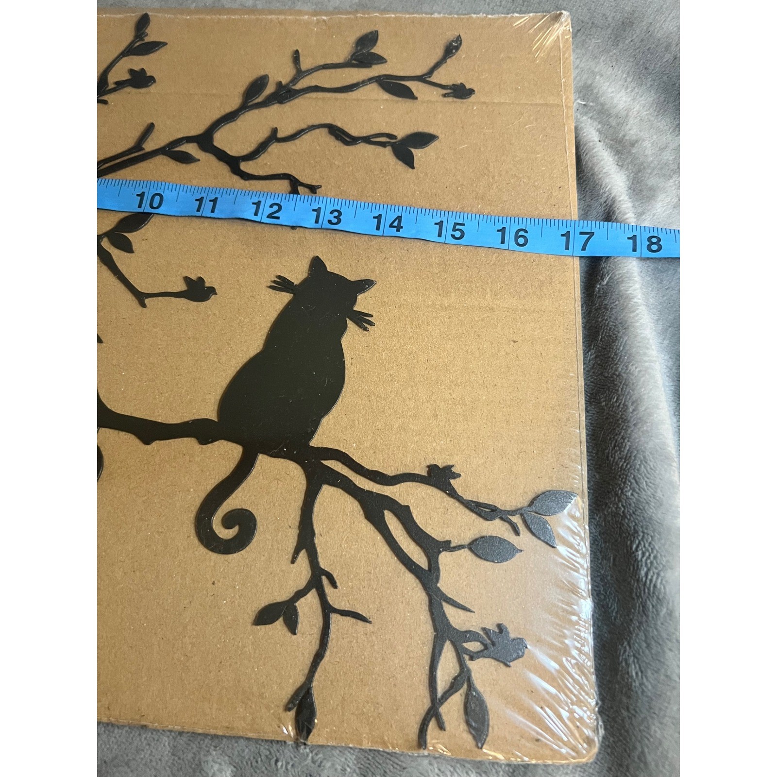 Black Metal Cat Tree Branch Wall Art Gothic Cottagecore Woodland Decor New