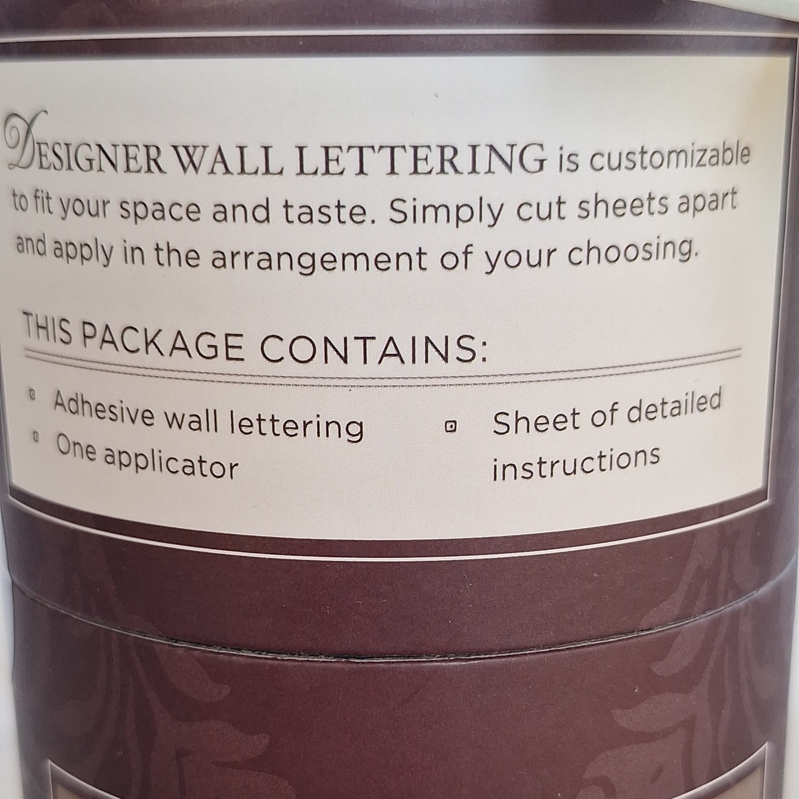 Designer Wall Lettering "Family Is A Gift That Lasts Forever" NIP