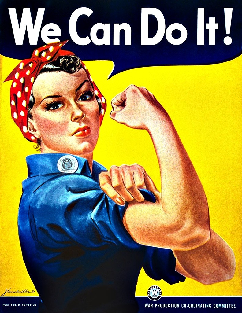 Rosie the Riveter We Can Do It Vinyl Sticker Decal Women's Rights Hippie Yeti