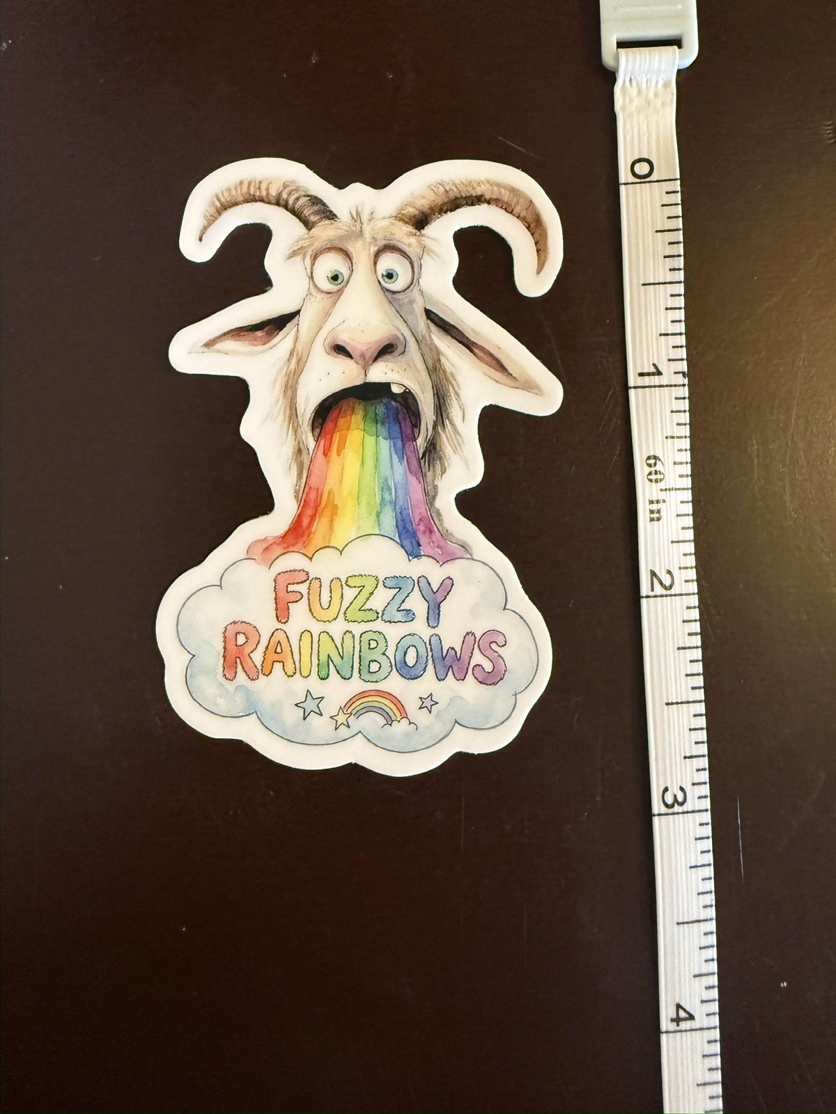 Fuzzy Rainbows Goat Billy Strings BMFS Fan Art Vinyl Sticker