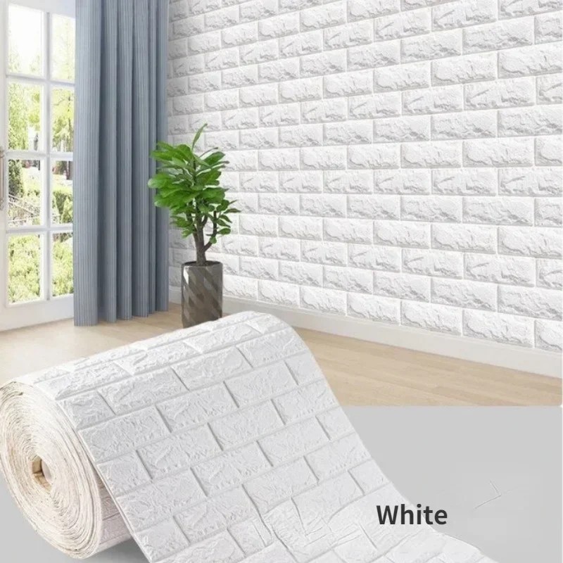 3D Foam Brick Self Adhesive Wallpaper Waterproof Wall Stickers Home Decor