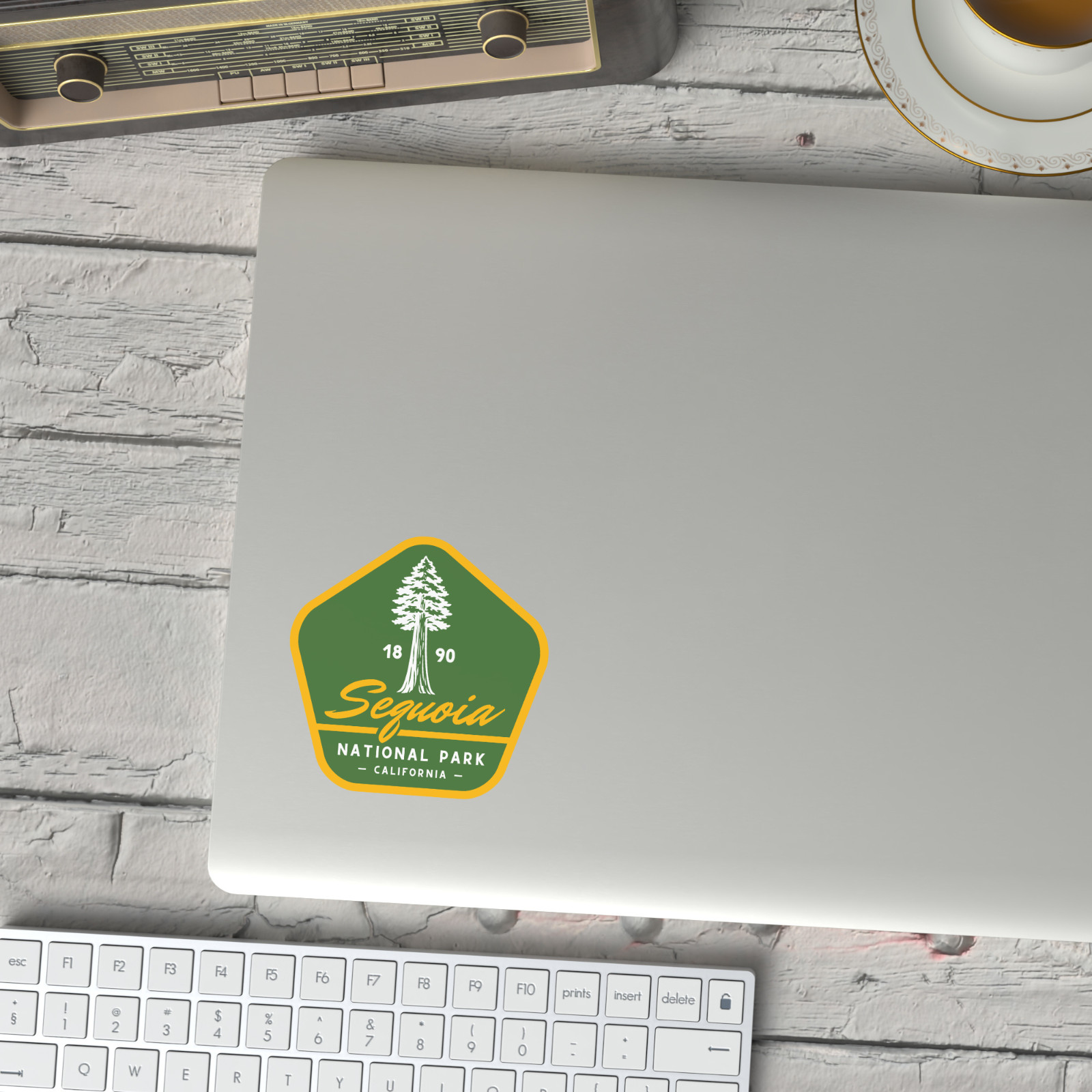 Sequoia National Park Sticker Retro California Tree Travel Vinyl Decal