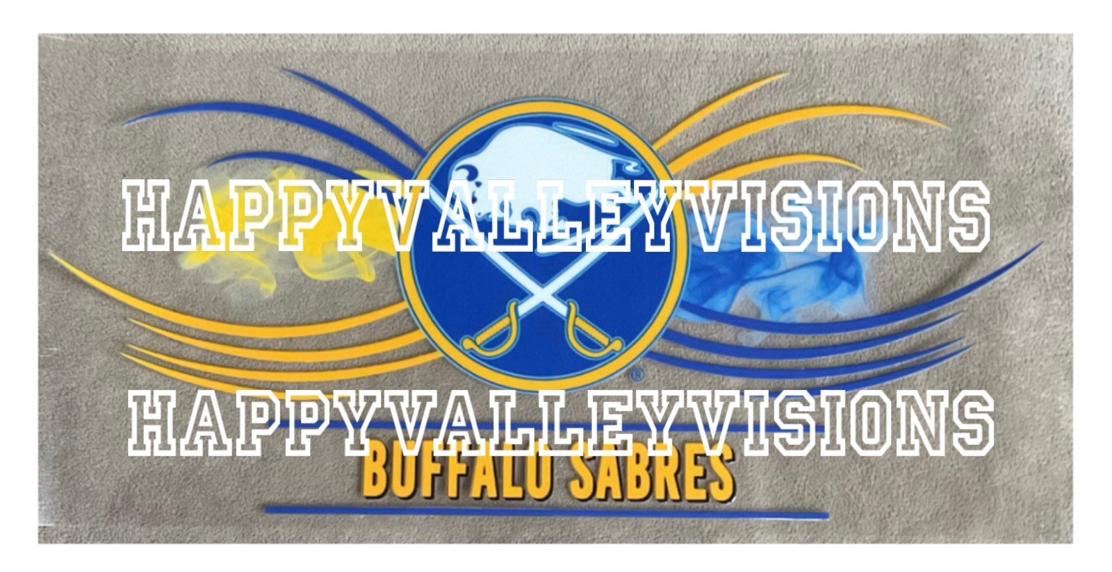 BUFFALO Hockey Team UV DTF Waterproof Transer Sticker Cup Wrap DIY Glasses