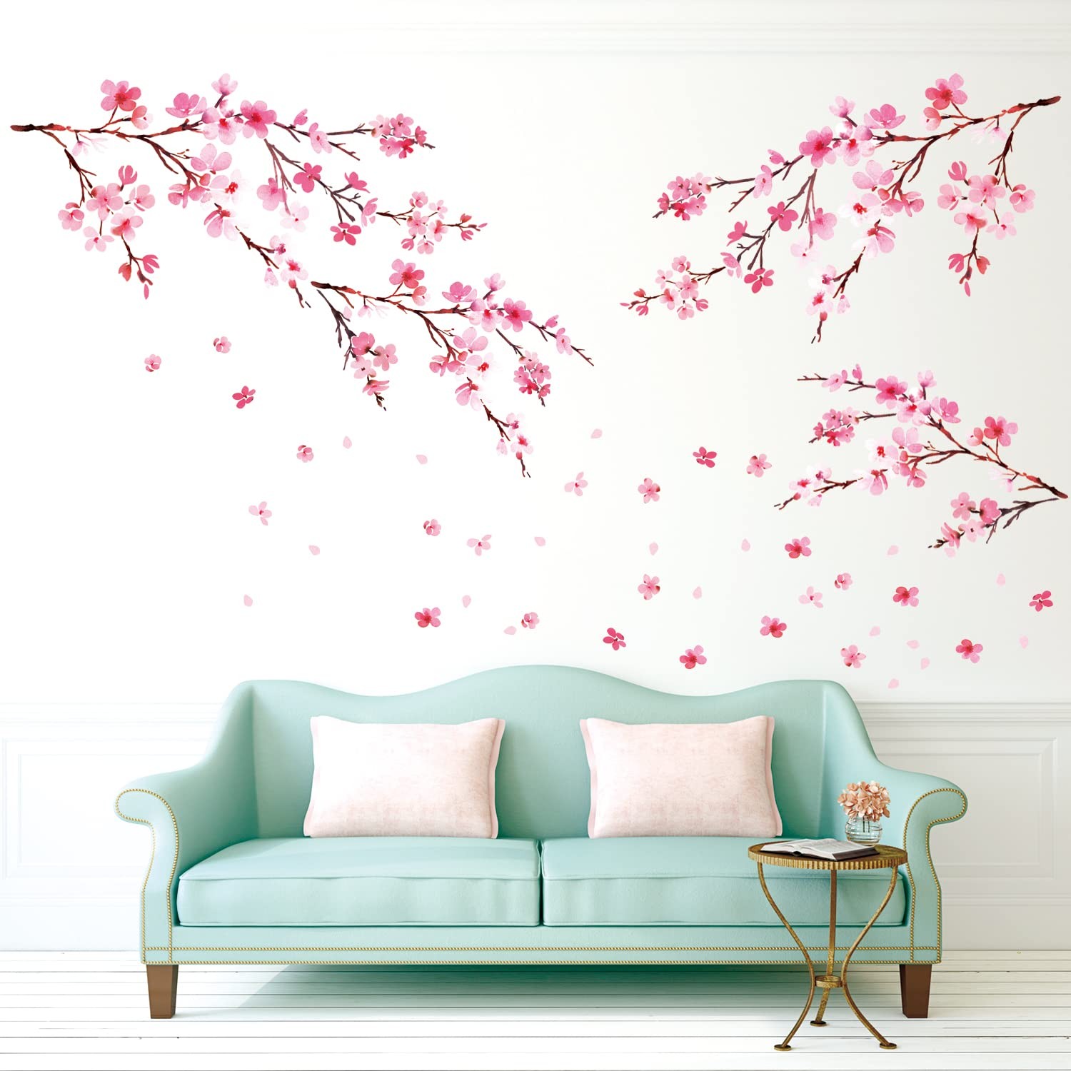 DS12-2003P1903 Cherry Blossoms Wall Stickers Wall Decals Peel and Stick Remov…