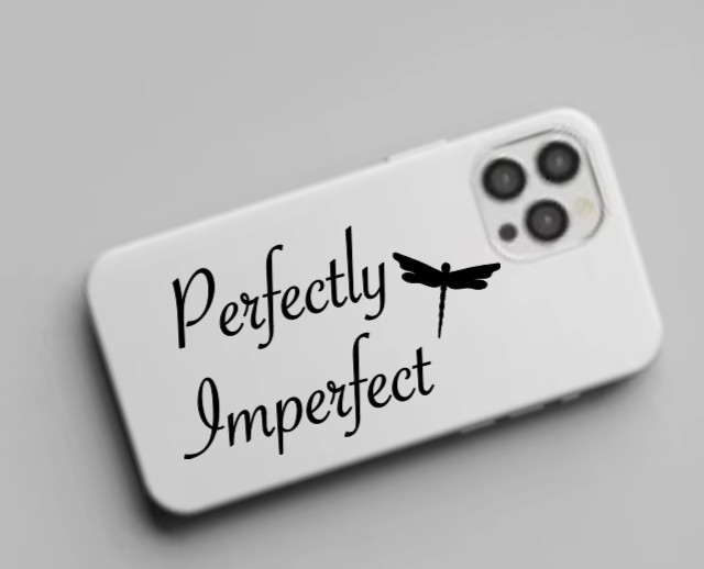 Perfectly Imperfect Dragonfly Vinyl Decal Bumper Sticker Car Window Mirror Wall
