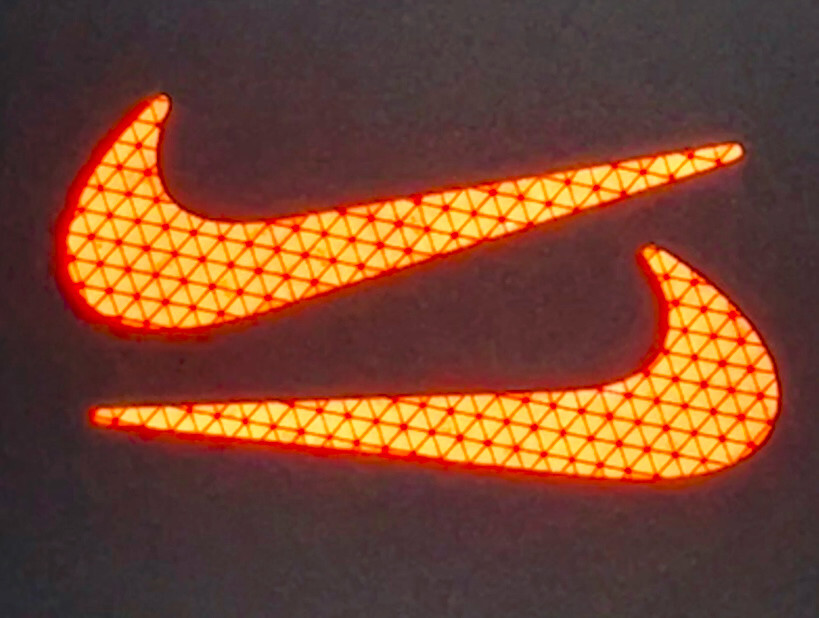 Nike Swoosh Logo Reflective Decals Swoosh Reflector Stickers Sneakerheads
