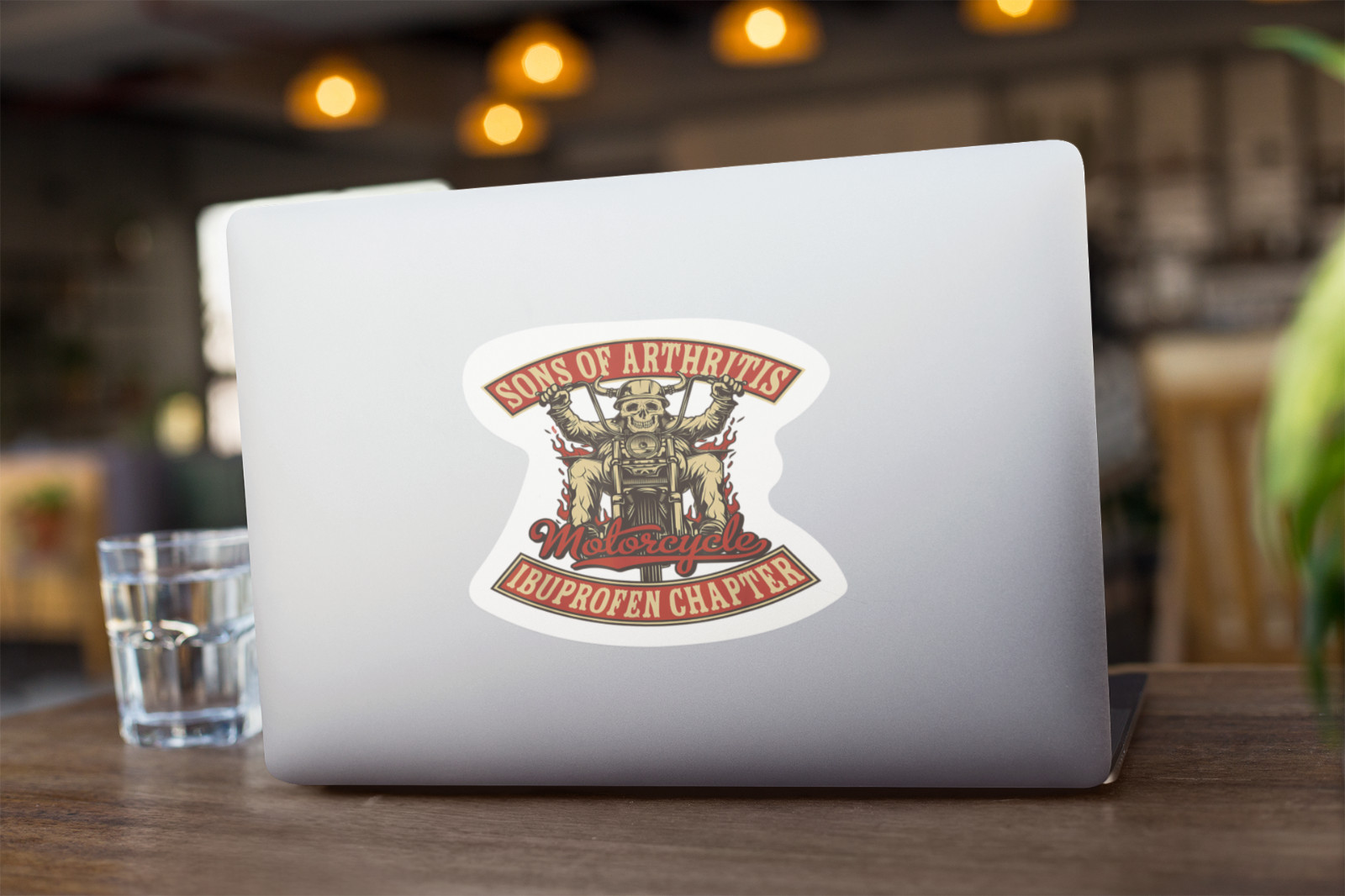 Sons With Arthritis Ibuprofen Chapter Funny 5 Inch Biker Premium Sticker PS124
