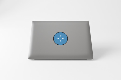 Micronesia Flag Circle Sticker Decal