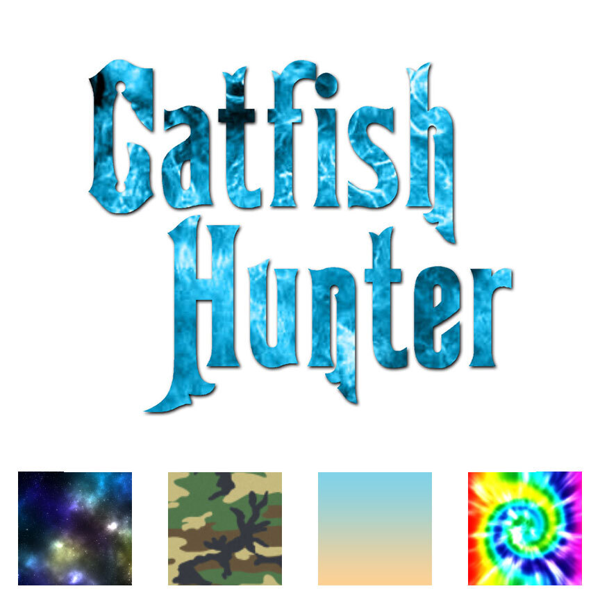 Catfish Hunter Fishing – Decal Sticker – Multiple Patterns & Sizes – ebn153