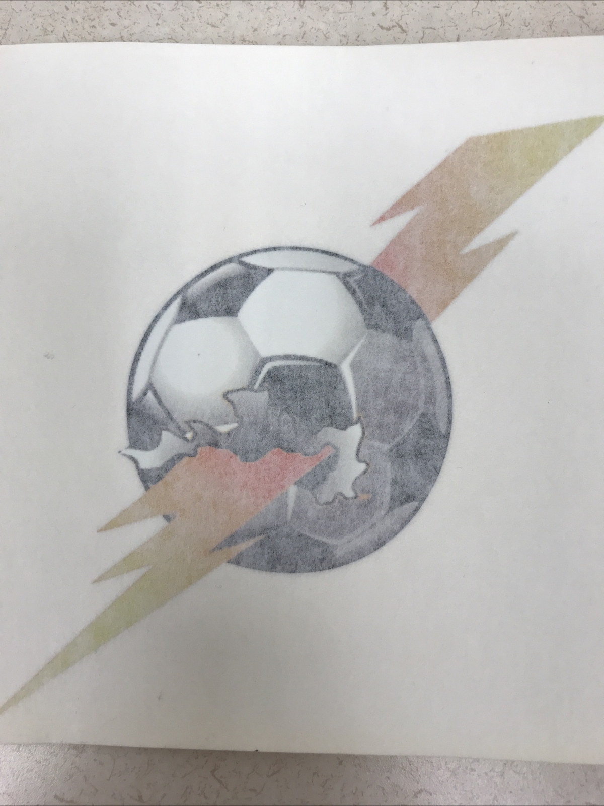 NEW Sticker SOCCER BALL Lightning Car Sport VinylDecal Waterproof Football