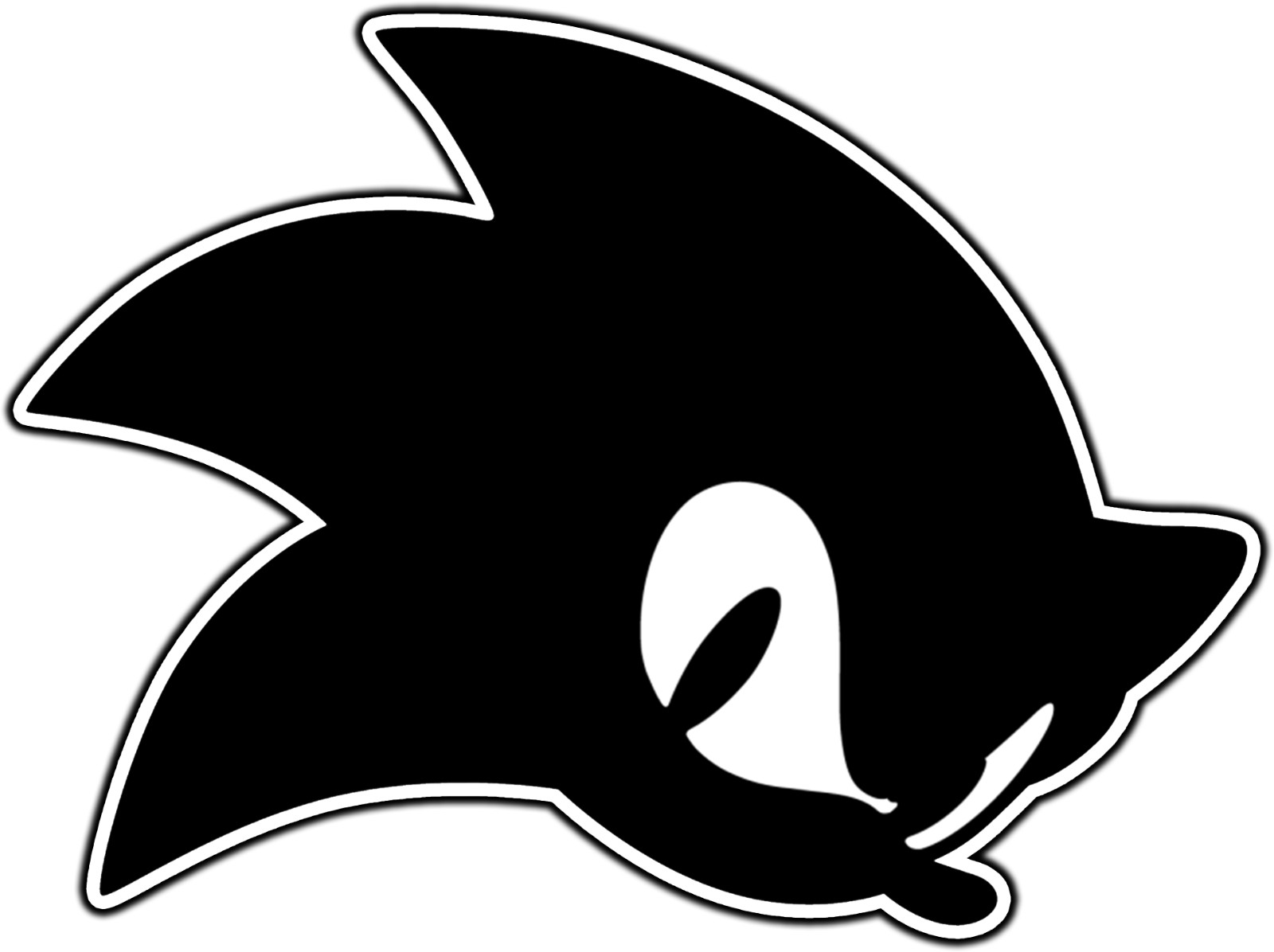 #2979 Sonic The Hedgehog Head Logo #2 Vinyl Sticker Decal Waterproof Die-Cut Car