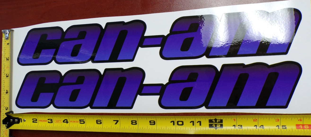 CAN-AM MAVERICK X3 R GRAPHIC DECAL STICKER USA MADE BLACK PURPLE GRADIENT THICK