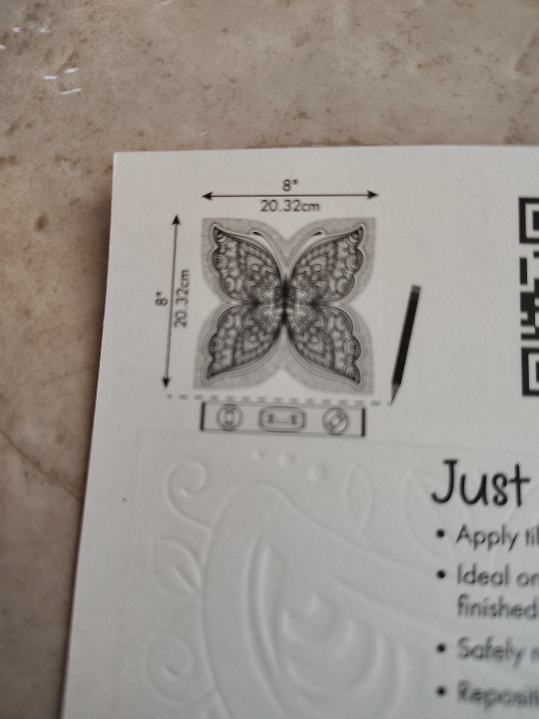 Main Street Butterfly Peel and Stick Tile Decals – Lot of 12