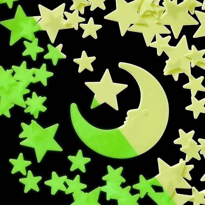 Deluxe Glow Stars; Glow in the Dark Stars for Ceiling, Ceiling Stars 200 Count