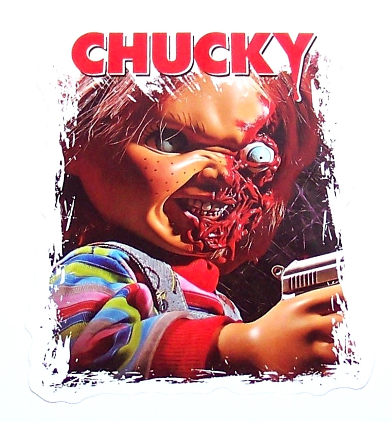 CHUCKY – Child's Play Die Cut Sticker Decal Movie Horror Chucky Doll Film