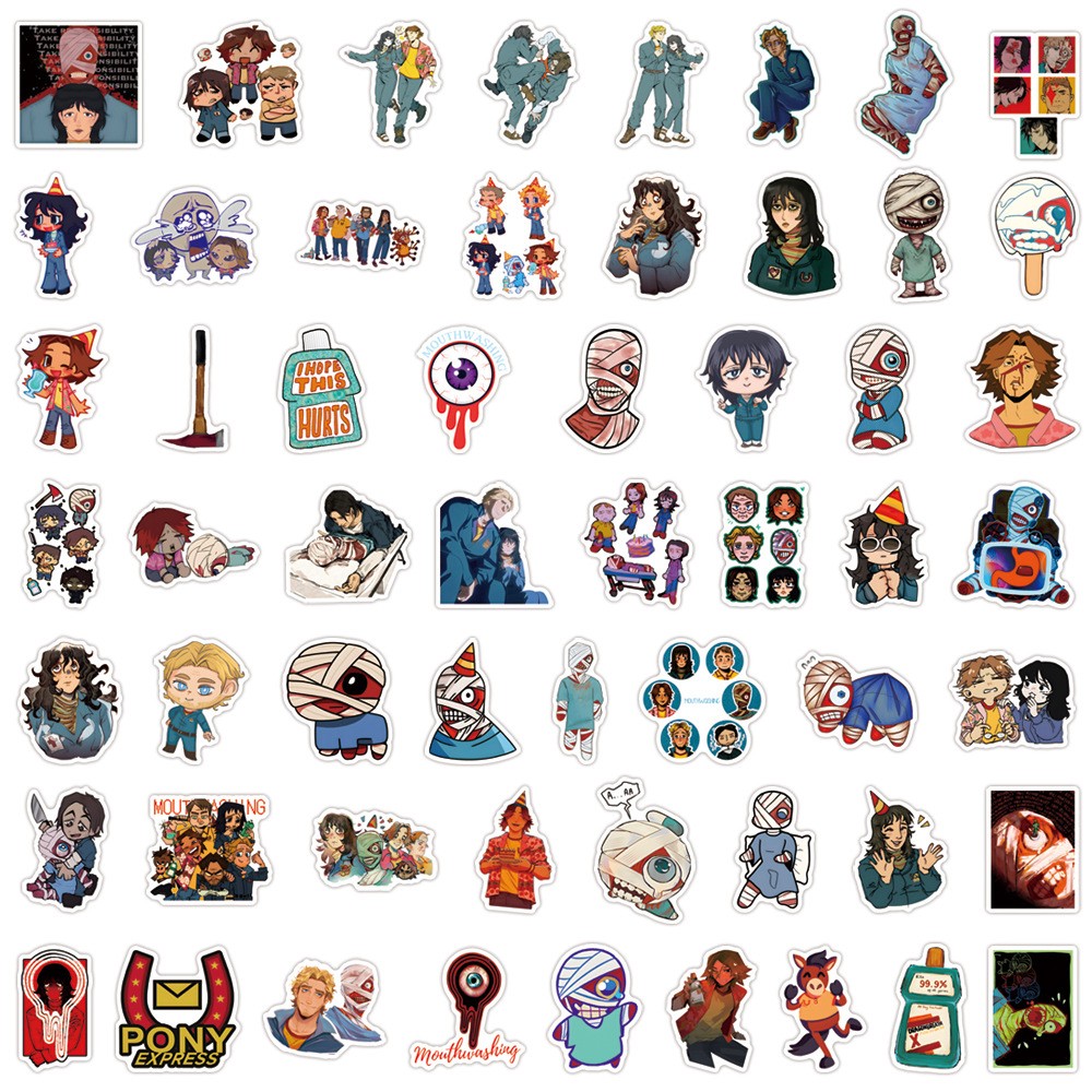110Pcs Mouthwashing Stickers for Kids Teens Girls Scrapbooking Water Bottles