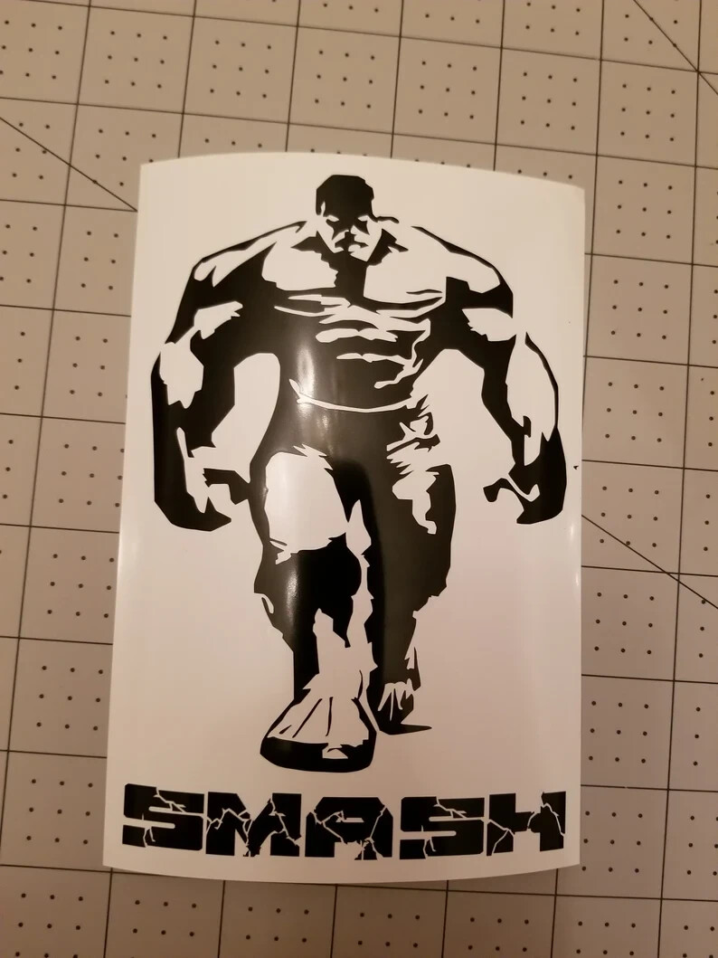 Hulk Smash vinyl decal bumper sticker