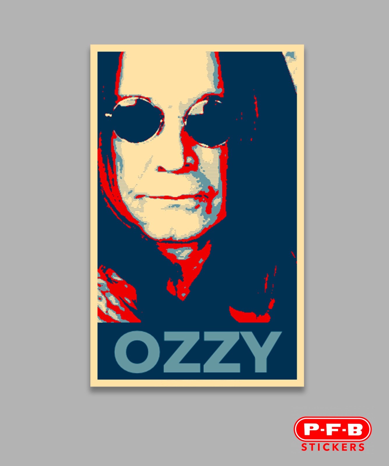 Ozzy Osbourne Shepherd Fairey OBEY HOPE 4” Decal Sticker FREE SHIPPING