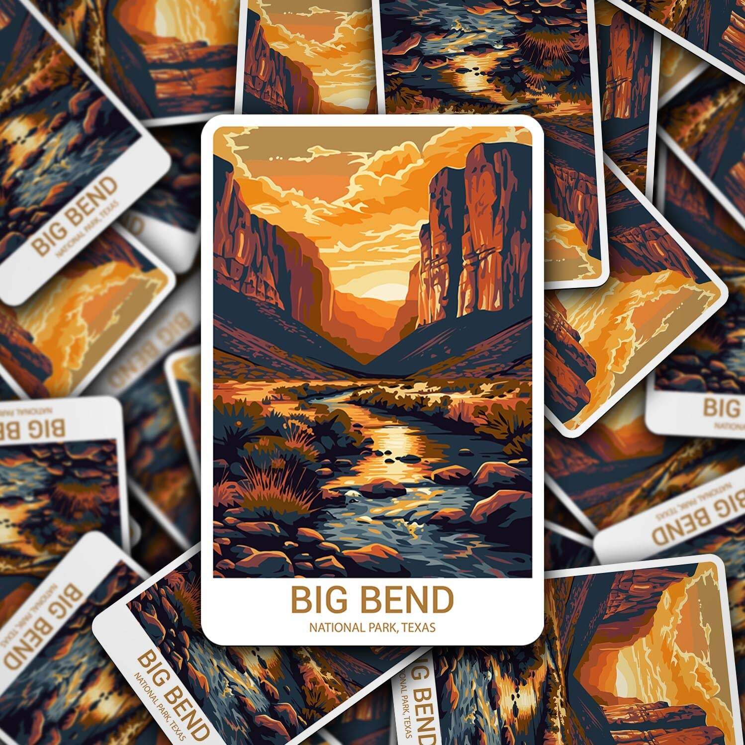 Big Bend National Park Sticker – Durable Vinyl Sticker
