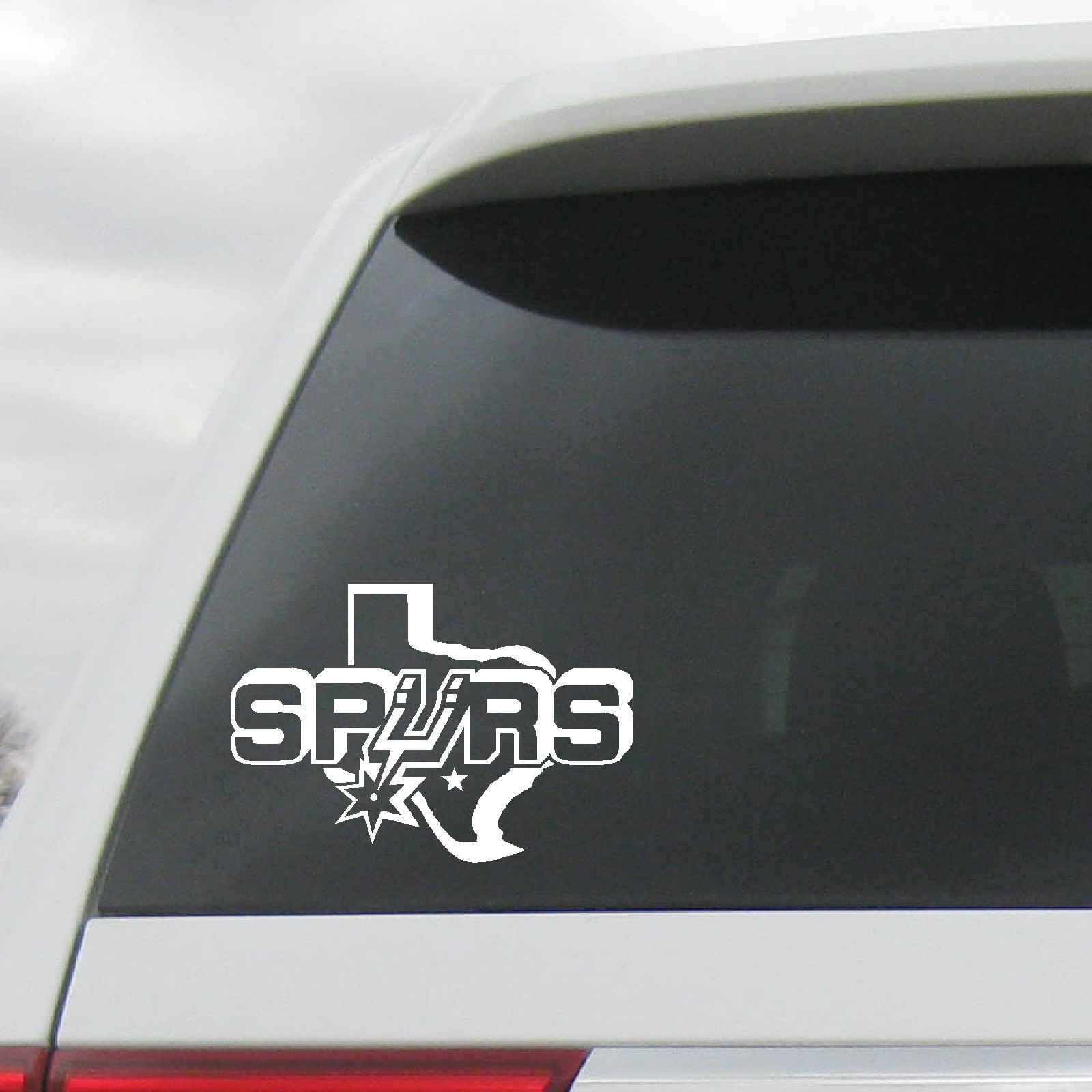 Decal for SAN ANTONIO SPURS BASKETBALL Sticker Texas State Map
