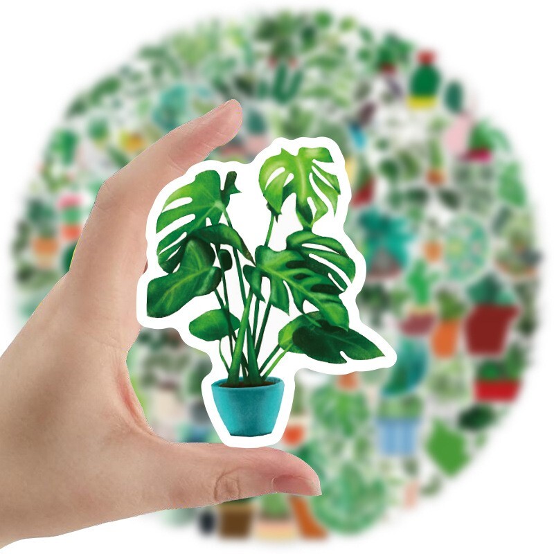 200pcs Leaf Stickers Pack, Plants leaf flower Stickers, #029047223