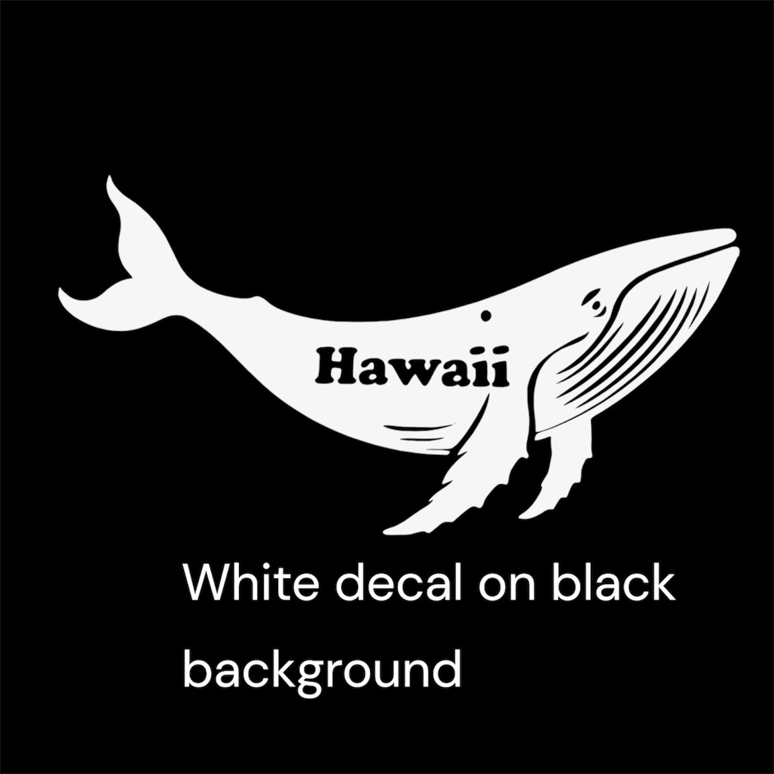 Humpback Whale Hawaii Decal for car Windows Laptops most Smooth Surfaces