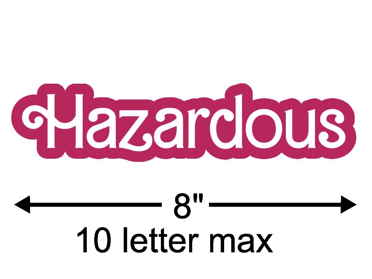 Personalized Name Vinyl Decal- Custom Girl Scroll Font Decal- Pink