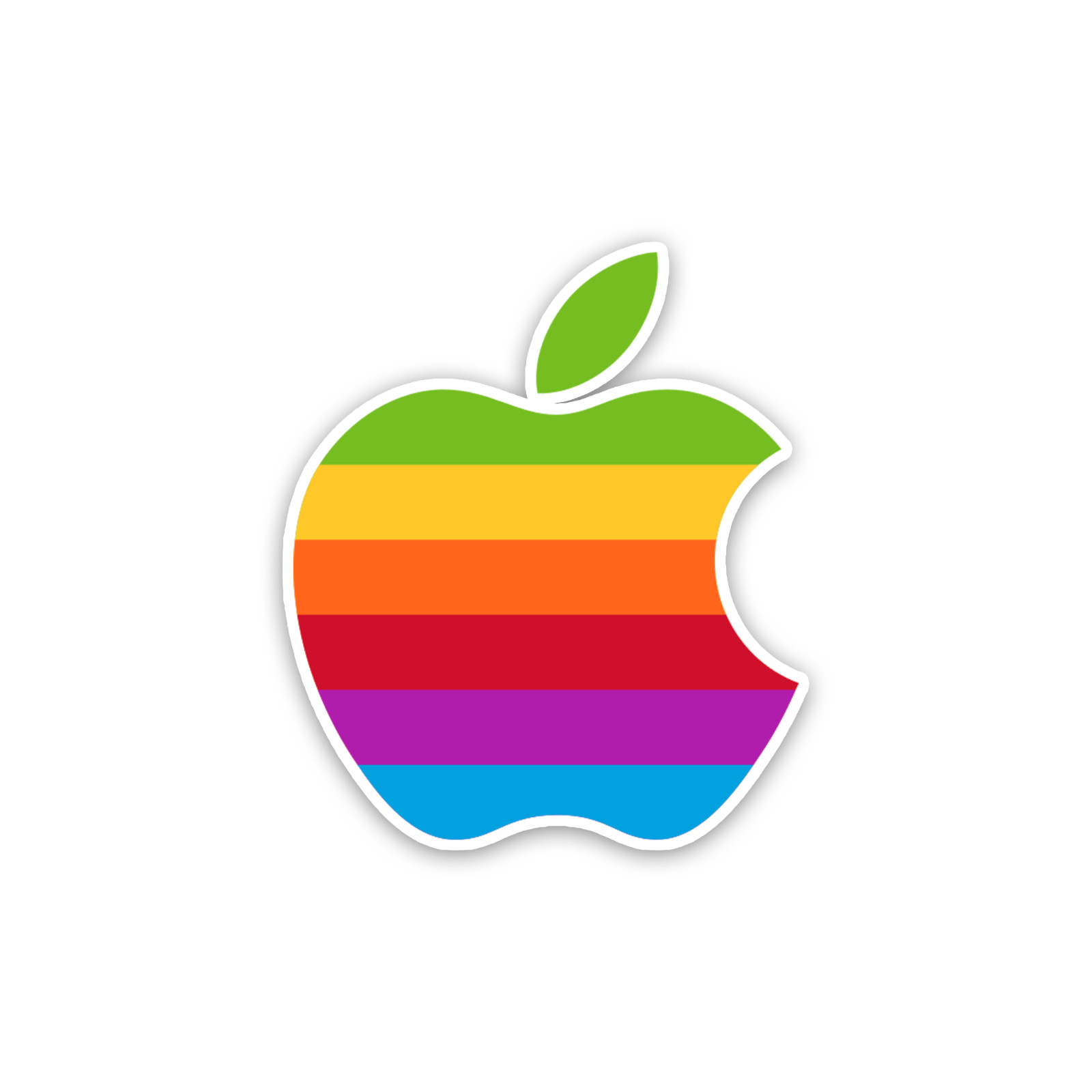 Apple Sticker 4 Inch Vinyl Decal Retro Apple Computer Graphic