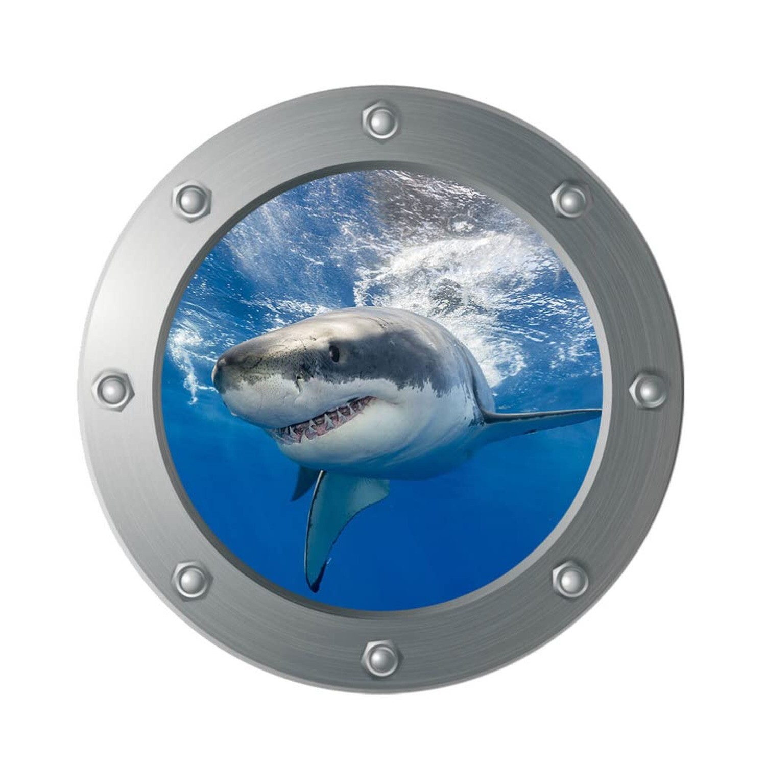 MILISTEN 3D Under The Sea Nature Scenery Removable Shark Wall Decals Animals …