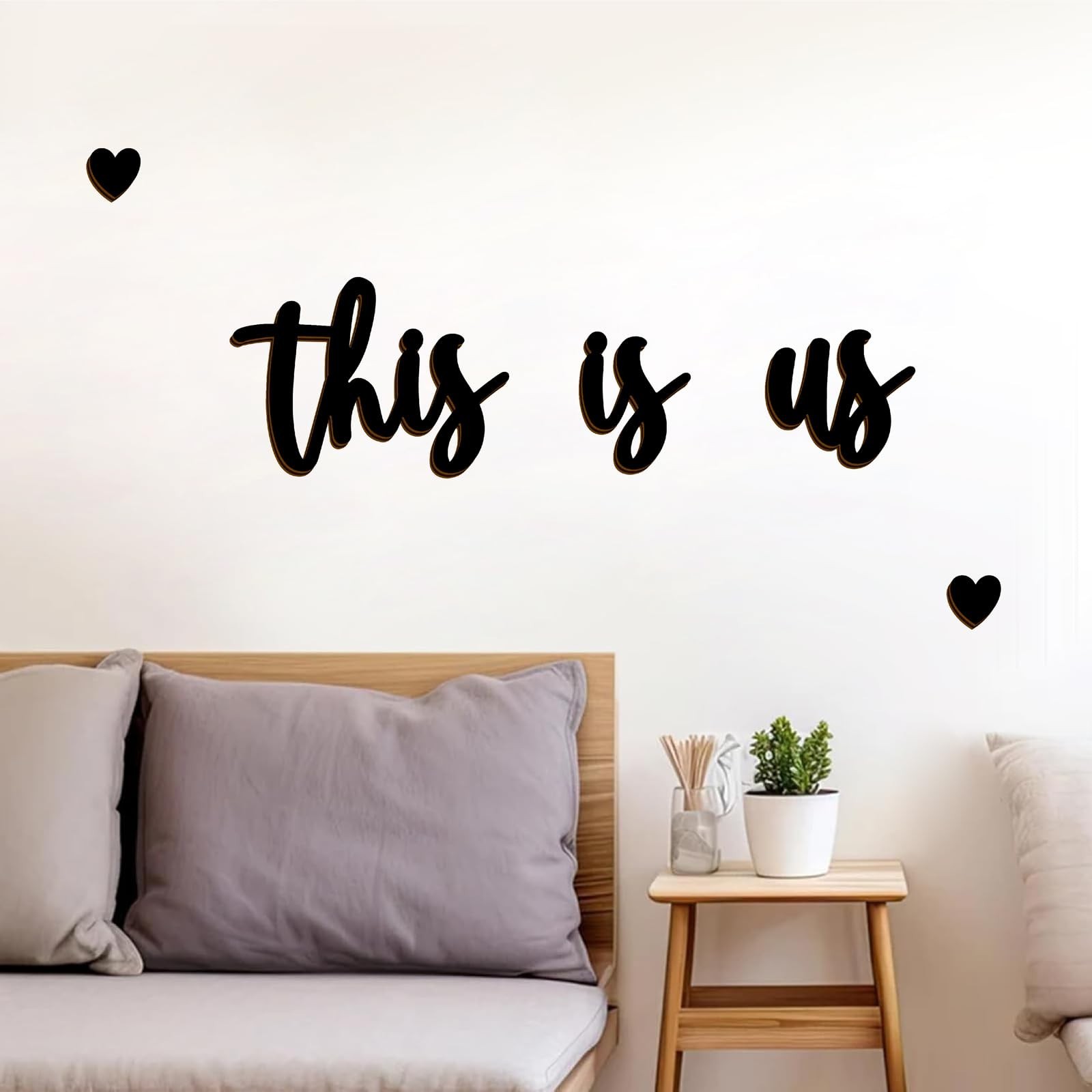 This Is Us Wood Wall Art Family Quote Sign Wood Words Home Plaque Wall Decor …