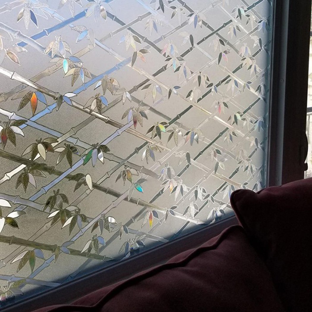 Roll Privacy Window Glass Film Sticker Static Cling 3D Frosted Stained 45*100CM