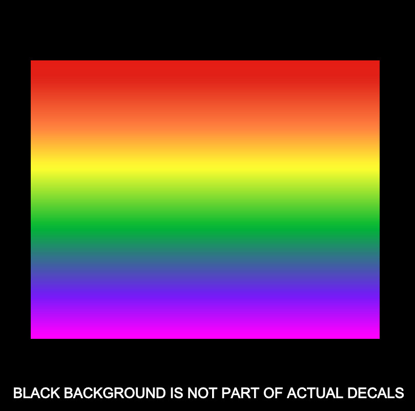 GAY PRIDE MONTH RAINBOW COLOR FLAG Vinyl Sticker Car Window Bumper Decal LGBT