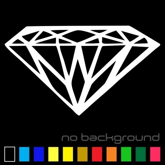 Diamond Sticker Vinyl Decal Classy Shape Car Window illest Kdm Jdm Bling Colors