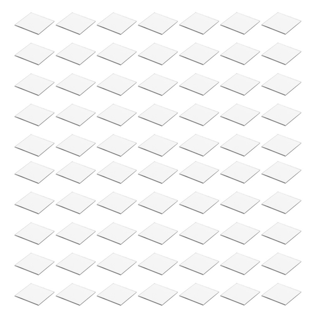 200 Pcs Mosaic Mirror Sticker Small Square Tiles Miniature Craft Mirrors