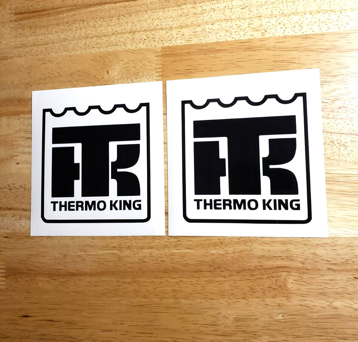 Thermo king Decals Stickers 5"x 5" Gloss Black (2) Fast USA