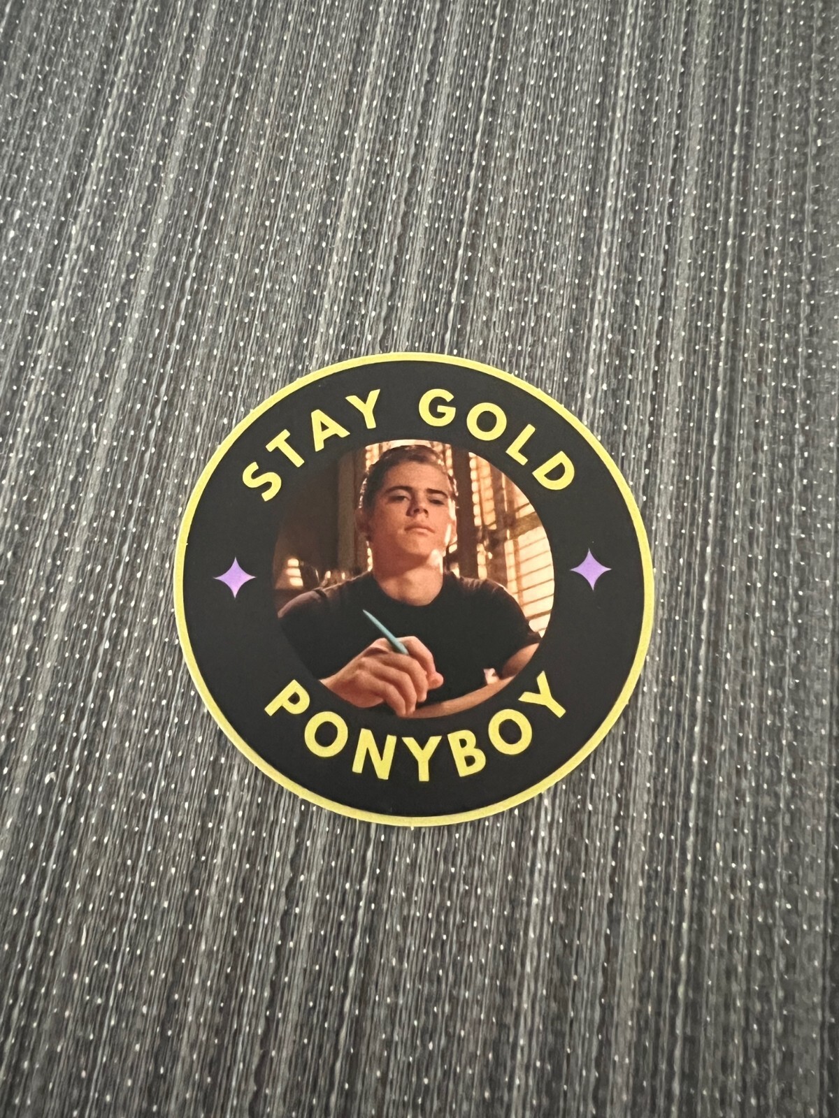 STAY GOLD PONYBOY 3" Circle Sticker The Outsiders film NEW