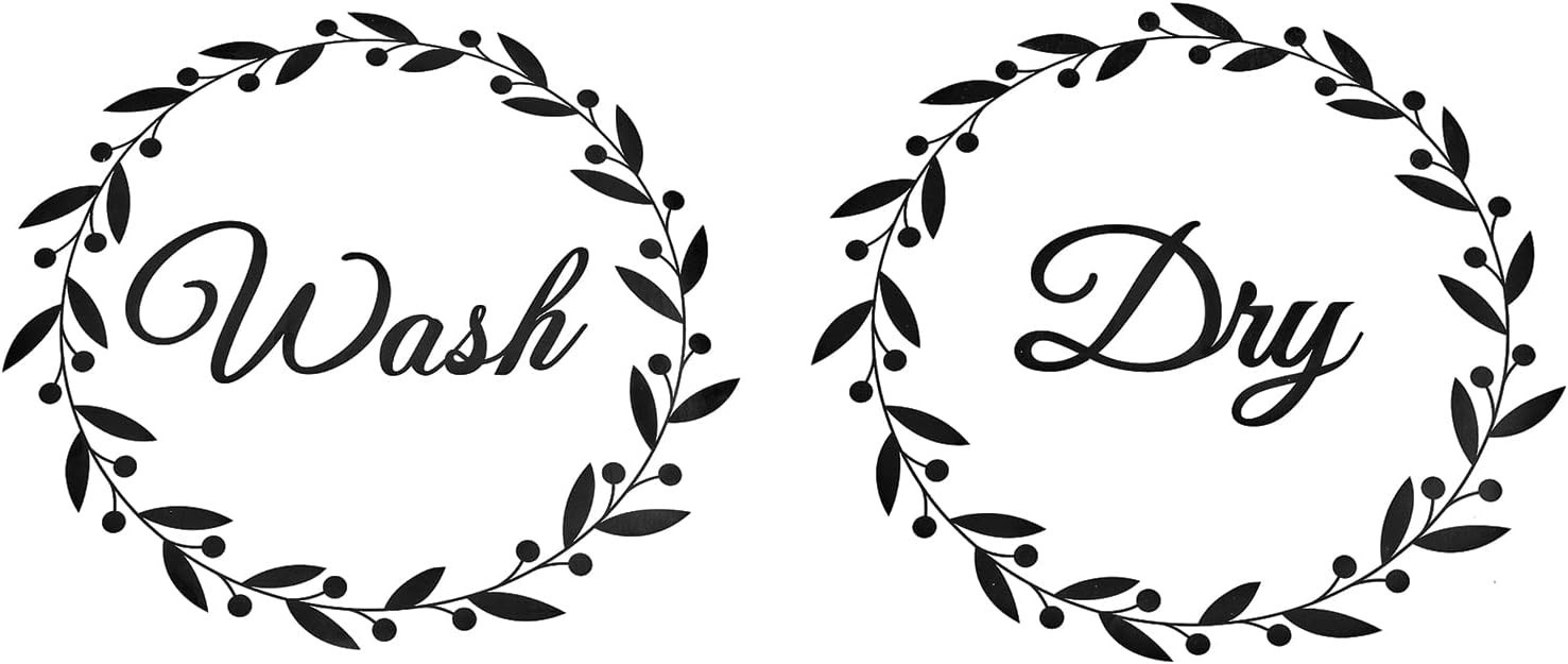 Laundry Room Decals Washer and Dryer Decals Wash Dry Wall Stickers Decor Viny…