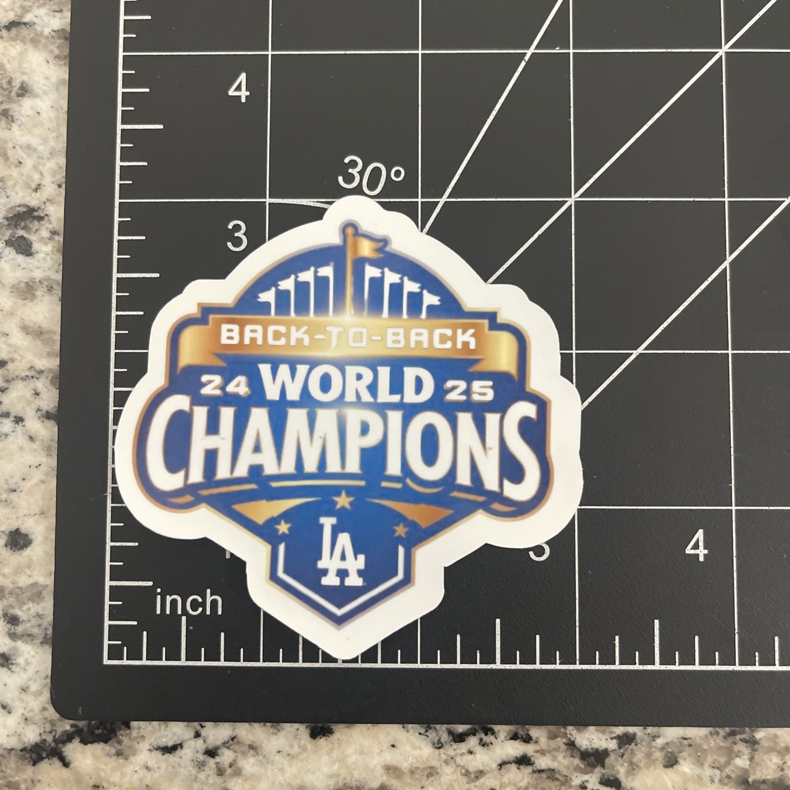 Los Angeles Dodgers 2025 Championship Premium Vinyl Sticker 3×3 inch