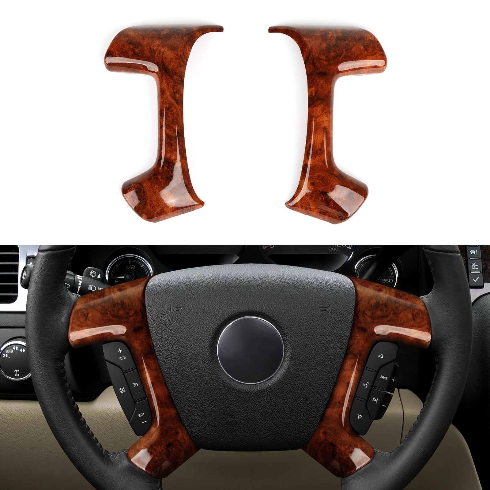 Wood Grain Car Trim Cover Sticker for Chevrolet, GMC, Buick, Hummer Accessories