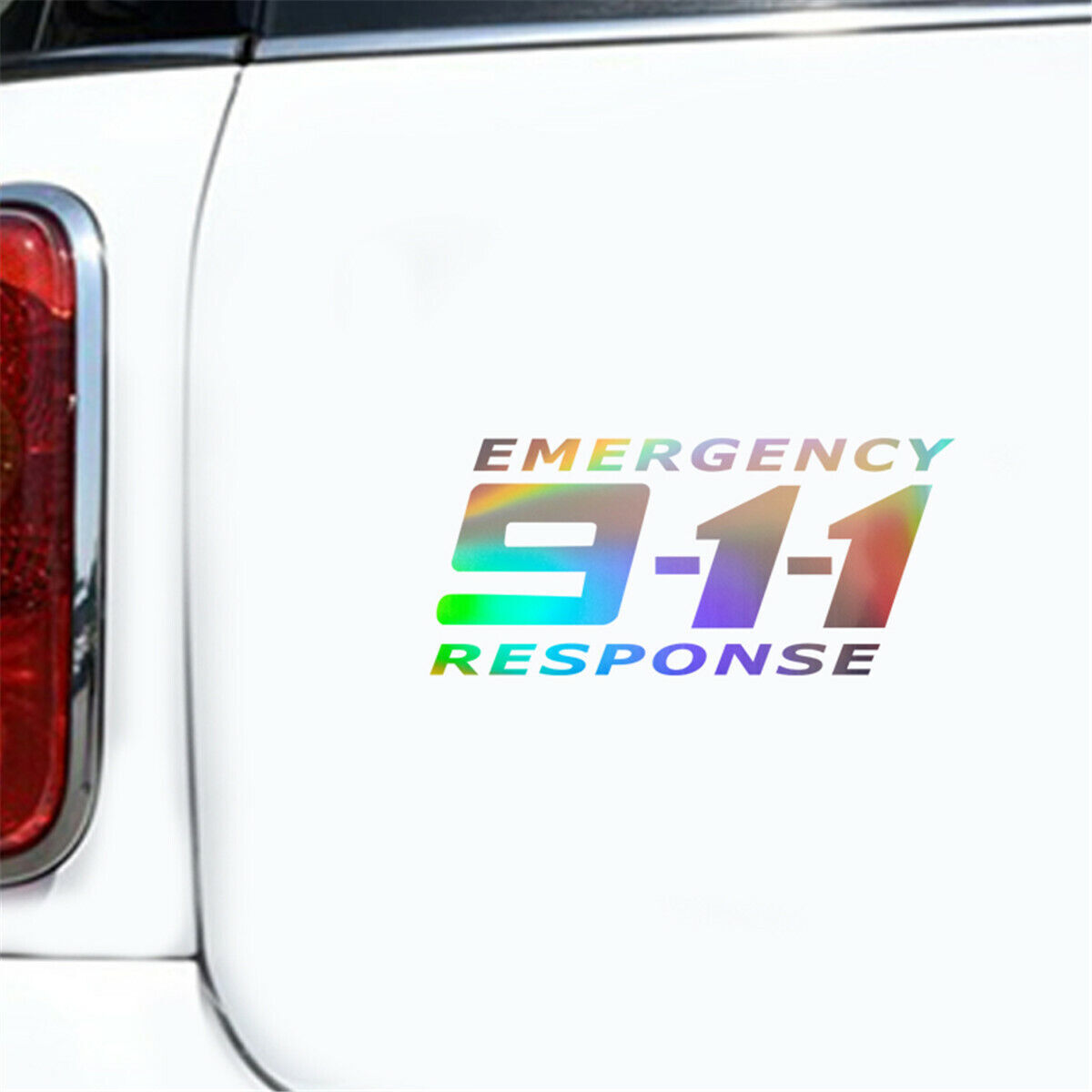 1pcs 911 Emergency Phone Stickers Car Auto Bumper Motorcycle Truck Vinyl Decal