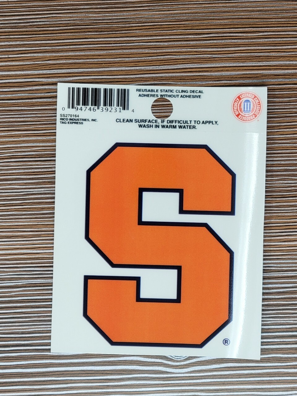 NCAA Syracuse Orange 3.5 x 4.5 inch Decal Reusable Sticker