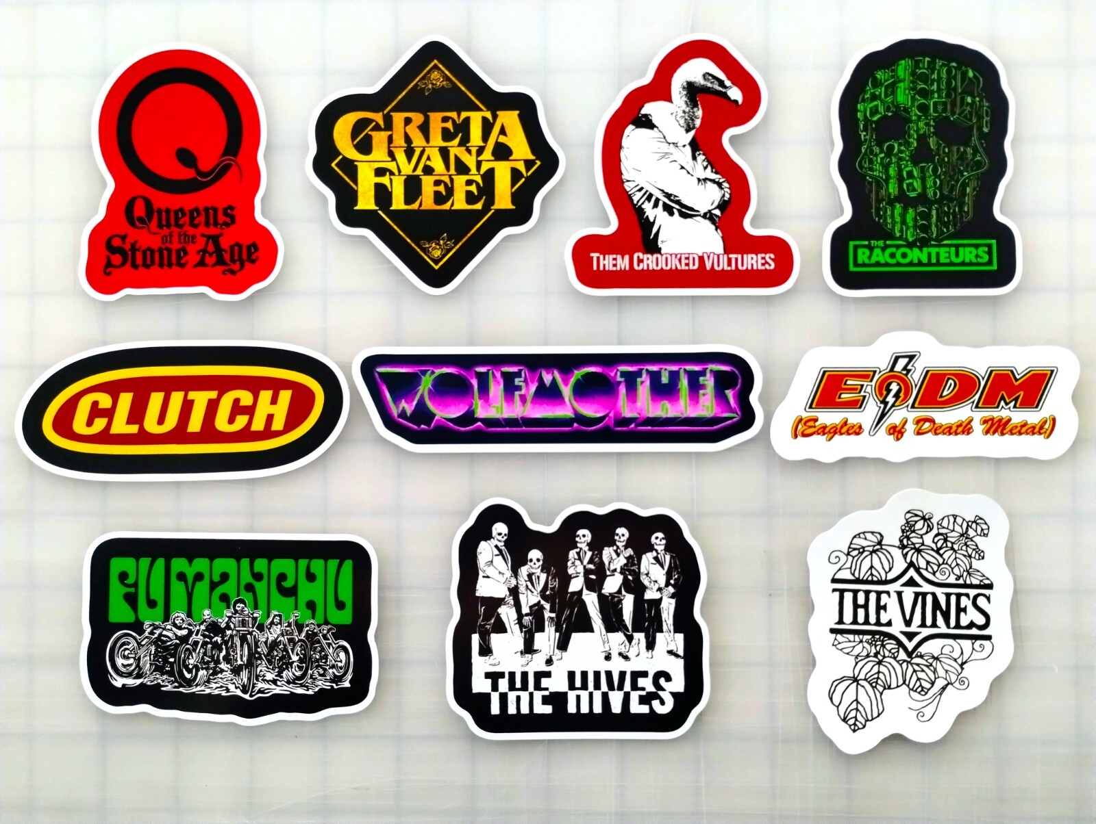 Modern Rock Vinyl Sticker Lot (10 Pack) SET 1 pop alternative garage lofi indie