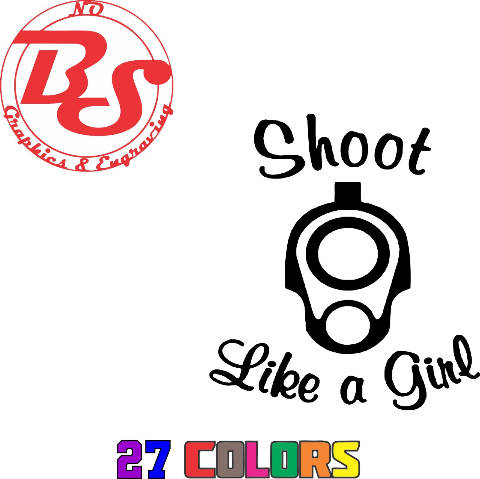 6" 2A Girl Power Vinyl Decal AR15 Pistol Sticker Gun AK47 Mom Female Woman noBS