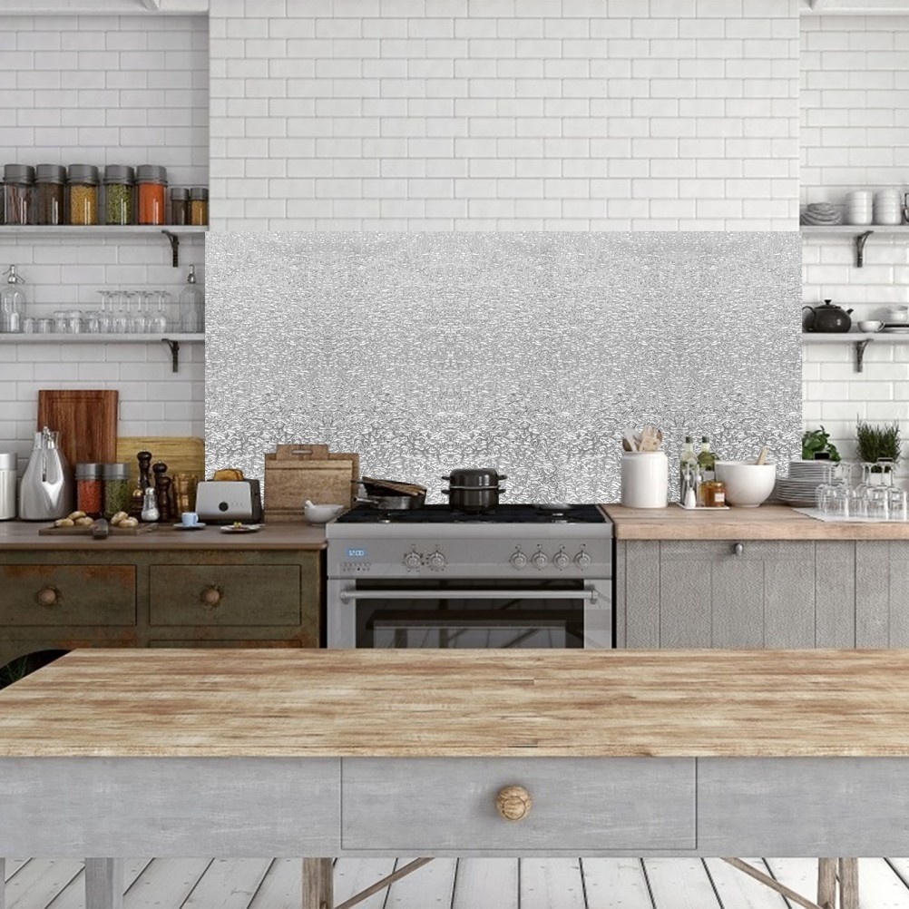 1 Roll Backsplash Wallpaper Waterproof Stove Decal Cooking Bench Sticker