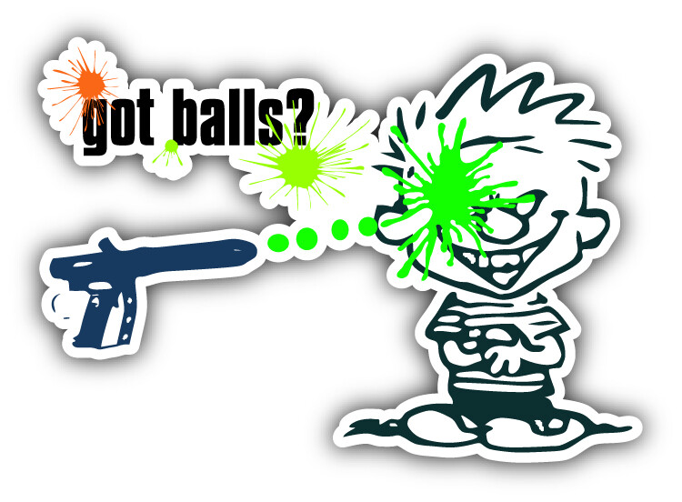 Got Balls Paintball Car Bumper Sticker Decal