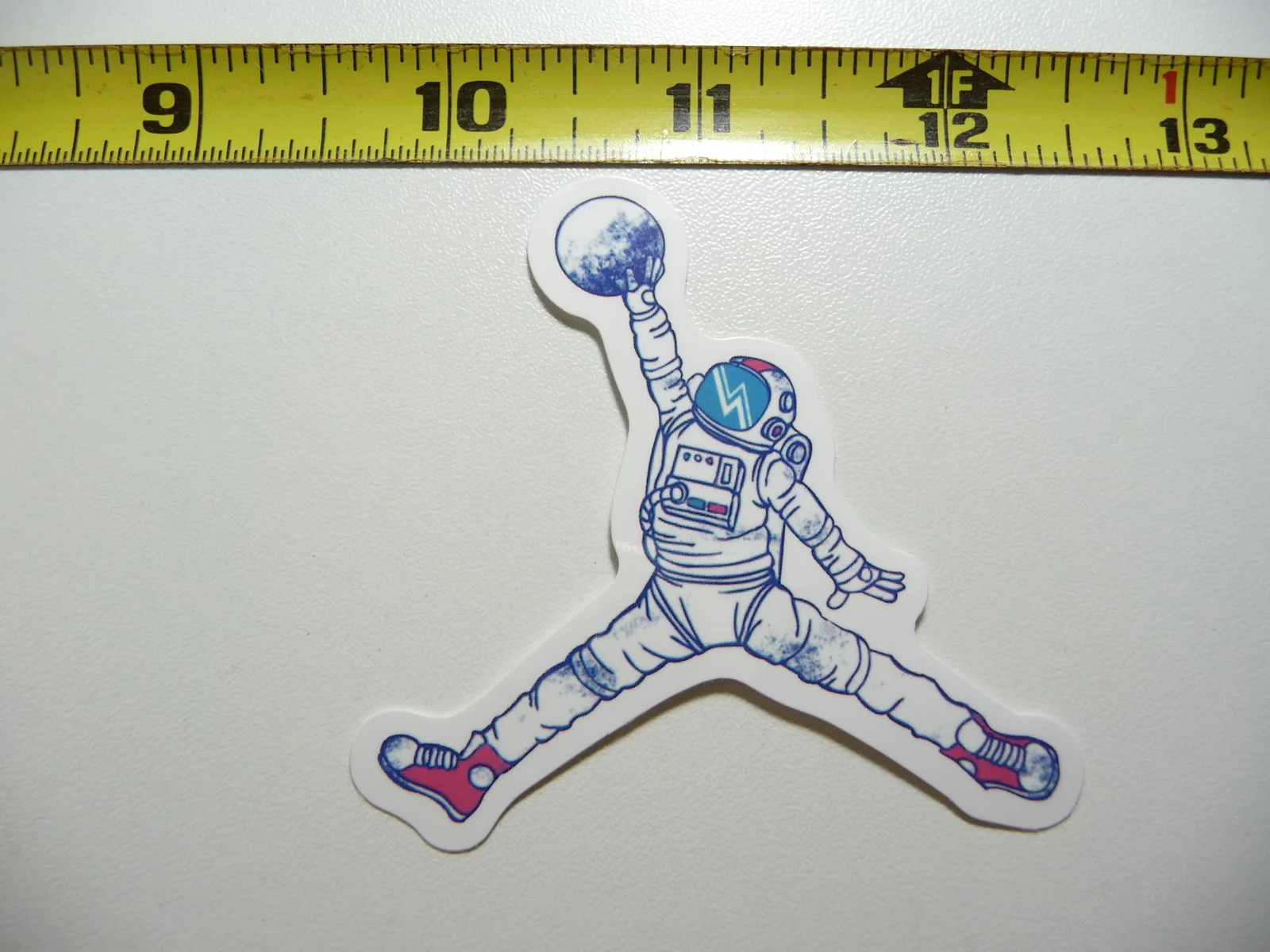 ASTRONAUT BASKETBALL DUNK MOON SMALL STICKER DECAL EXPLORATION OUTER GALAXY