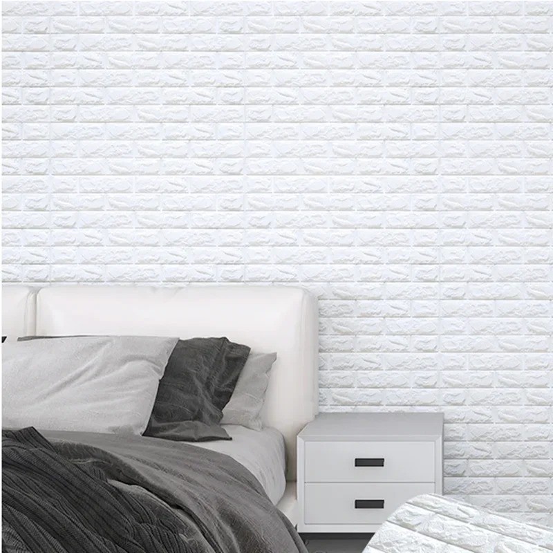 Brick Wall Sticker Self-Adhesive Wallpaper 3D Tile Foam Panel Waterproof Sticker